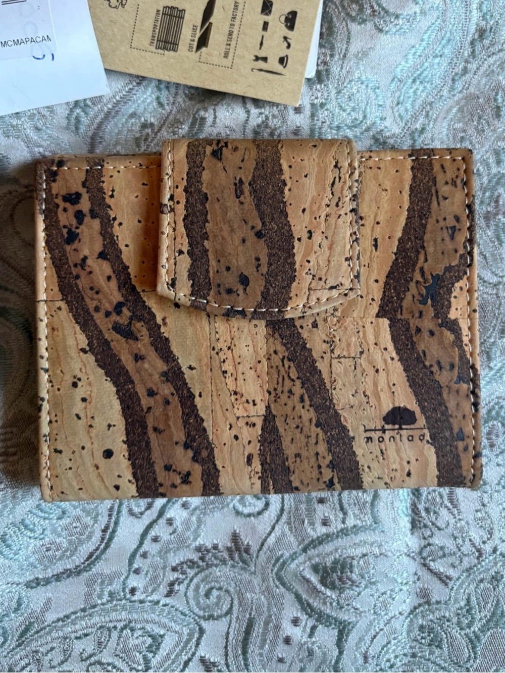 Brown Cork Card Wallet